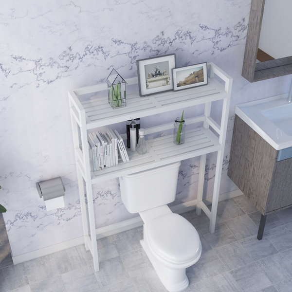 Red Barrel Studio® Bernardston Solid Wood Freestanding OvertheToilet